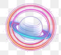 PNG Planet border neon astronomy universe. AI generated Image by rawpixel.
