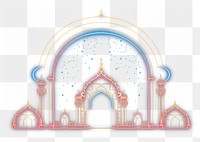 PNG Ramadan border architecture building spirituality. AI generated Image by rawpixel.