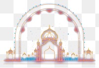 PNG Ramadan border architecture building outdoors. AI generated Image by rawpixel.