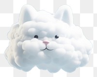 PNG  Cat shaped as a cloud sky nature representation.
