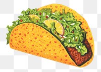 PNG Taco plate food white background.