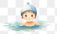 PNG Swimming boy swimming bathing child. AI generated Image by rawpixel.