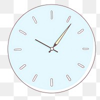 PNG  Clock line accuracy deadline. AI generated Image by rawpixel.