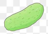 PNG  Cucumber vegetable cartoon plant. AI generated Image by rawpixel.