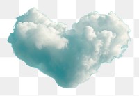 PNG  Heart shaped clouds in the sky over the sea outdoors nature tranquility.