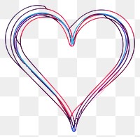 PNG Heart line white background illuminated. AI generated Image by rawpixel.