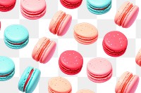 PNG Macaron backgrounds macarons pattern. AI generated Image by rawpixel.