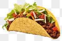 PNG Taco food white background vegetable.