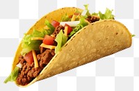 PNG Taco food white background vegetable.