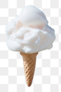 PNG  An icecream dessert cloud food.