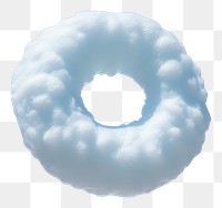 PNG  Cloud shaped like a donut sky outdoors nature.