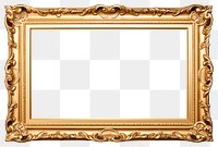 PNG  Golden picture frame in baroque style backgrounds gold architecture. AI generated Image by rawpixel.