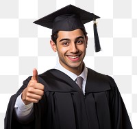 PNG  Young university graduate indian man graduation pointing student
