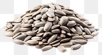PNG Heap of sunflower seed food white background freshness.