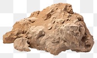 PNG Rock stone rock clay white background.