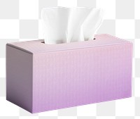 PNG purple gradient tissue box, transparent background