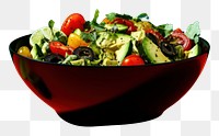 PNG Salad food bowl still life. AI generated Image by rawpixel.