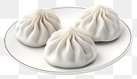PNG Chinese dumplings plate white food.