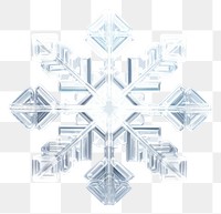 PNG Snowflake white outdoors crystal.
