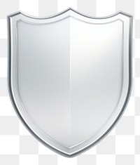 PNG 3d transparent glass style of shield protection security absence.
