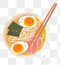 PNG  Cute noodles illustration chopsticks food meal.