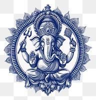 PNG  Antique of Wheel of the Ganesha drawing sketch logo