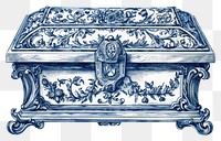 PNG  Antique of casket furniture drawing sketch.