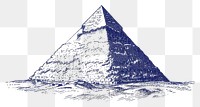 PNG  Antique of pyramid architecture drawing sketch.