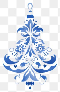 PNG Bell pattern white blue.