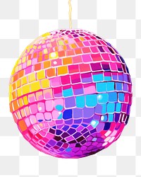 PNG  A disco ball nightclub sphere purple