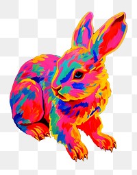 PNG  A rabbit animal mammal representation. AI generated Image by rawpixel.