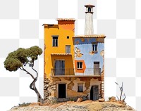 PNG House maxico style architecture lighthouse building. AI generated Image by rawpixel.