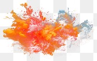 PNG Flaming fire explosion paint black background creativity.