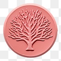 PNG Coral Seal Wax Stamp white background accessories accessory.