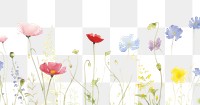 PNG Pastel flowers backgrounds outdoors pattern