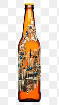 PNG Bottle drink beer architecture.