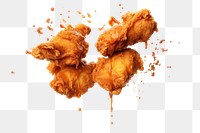 PNG Fried food white background fried chicken.