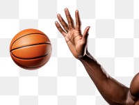 PNG American basketball player sports finger white background.