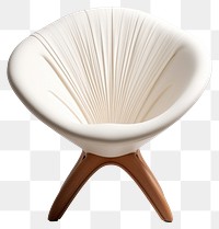 PNG A white shell chair furniture wood simplicity.