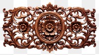 PNG A thai traditional pattern wood art representation. AI generated Image by rawpixel.