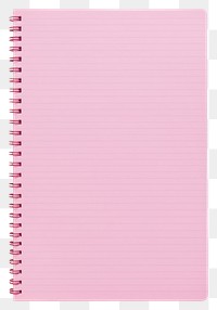 PNG  An empty pink notebook paper diary page publication.
