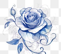 PNG Rose pattern drawing flower.