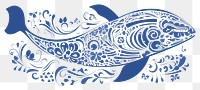 PNG Whale pattern drawing sketch.