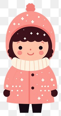 PNG Snowman winter coat snowflake.