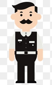 PNG Protection authority moustache portrait.
