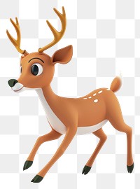 PNG Deer wildlife cartoon animal.