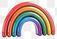 PNG Rainbow toy white background refraction.