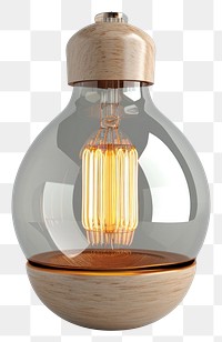 PNG Lamp lightbulb electricity illuminated.