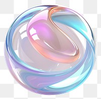 PNG Wavy shape sphere abstract white background.