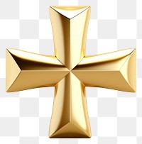 PNG Cross gold crucifix symbol.